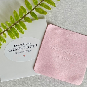 Jewelry Cleaning Cloth for Plated Jewelry (18k Gold, White Gold, Platinum Plated Items)
