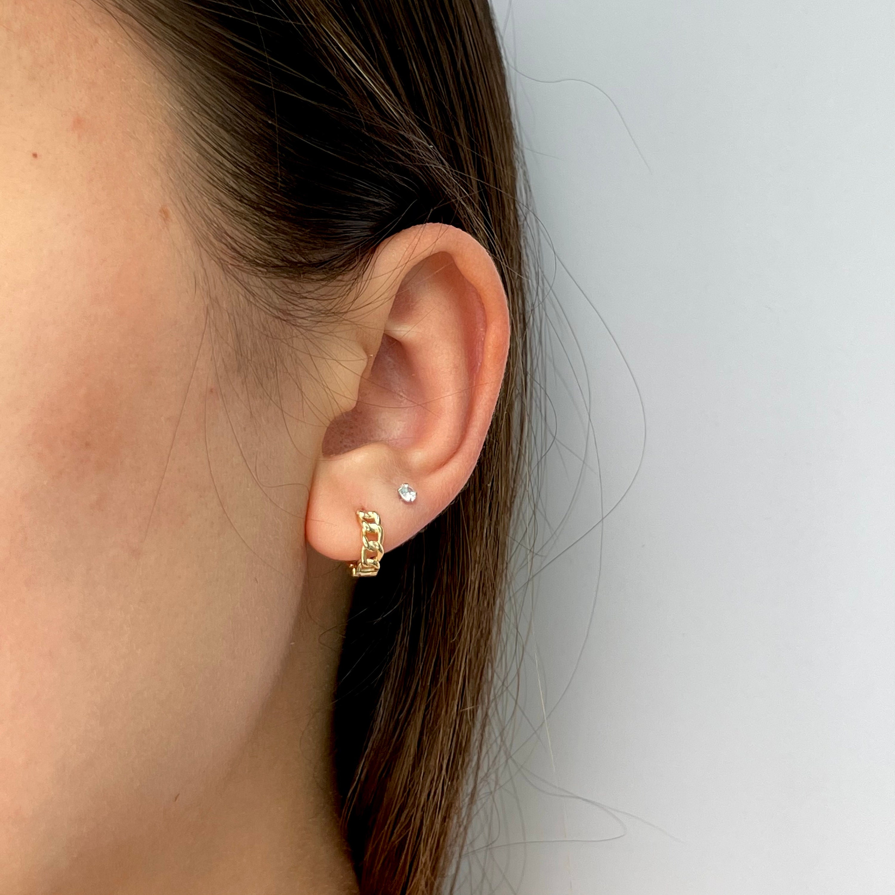 Amazon.com: 925 Sterling Silver Small Silver Hoop Earrings