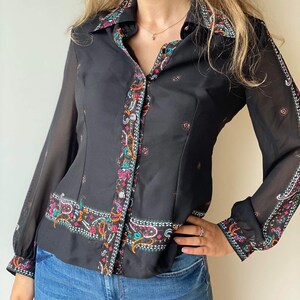 Hermes blouse Etsy Canada