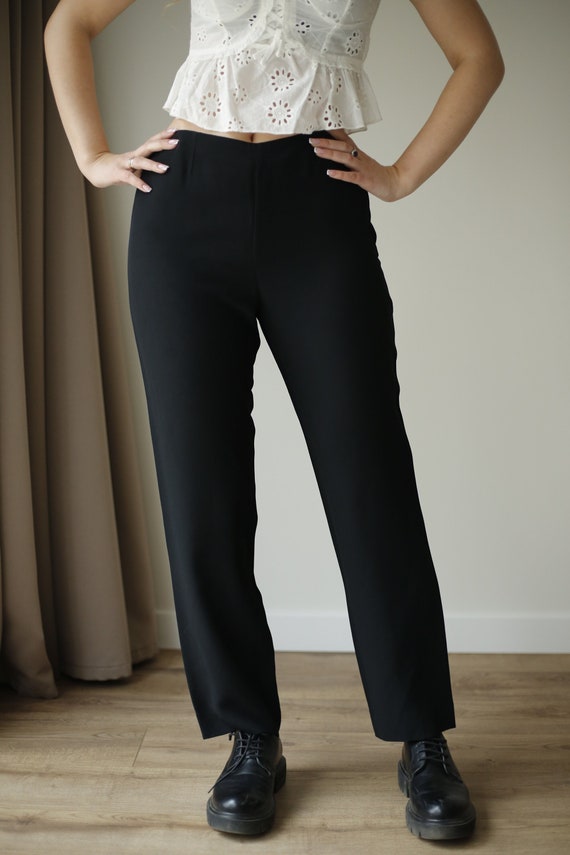 Vintage Balenciaga classic black suit pants M size
