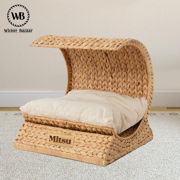 Wicker Dog Bed Etsy