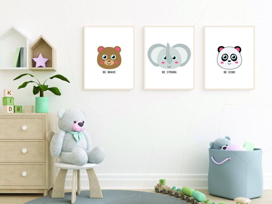 Nursery Rhyme Set of 3 Printable, Baby Room Decor, Kids Room Decor ...