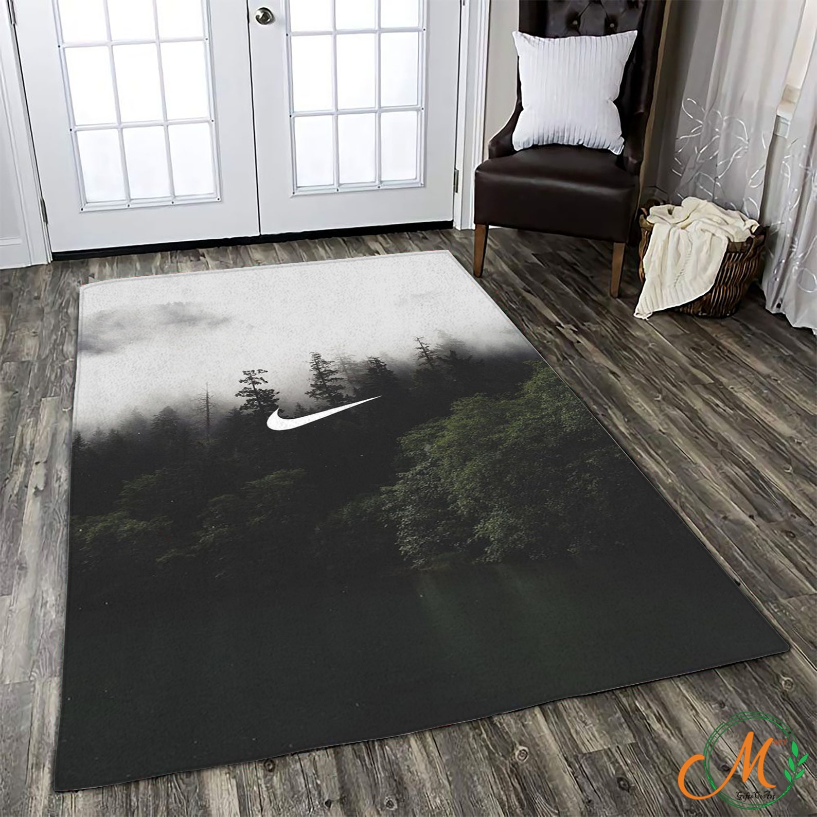 Nike Art Rug Sneakerhead Room fashion brand rug Streetwear Etsy