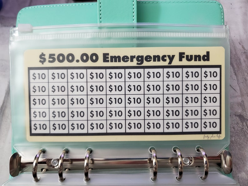 500 Dollar 1K & 2K Emergency Fund for A6 Envelopes or Binder Etsy
