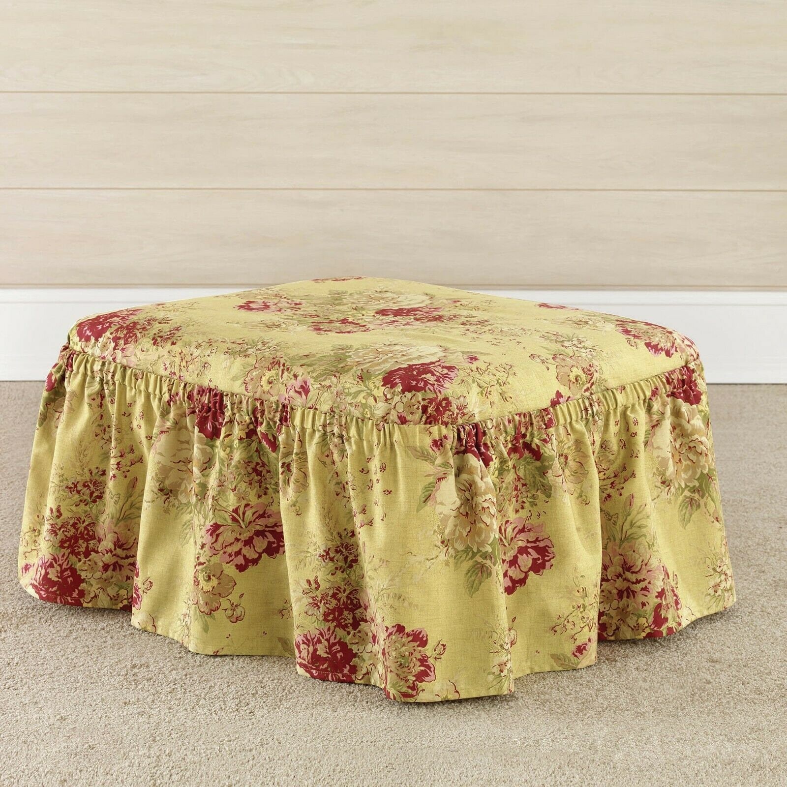 Sure Fit® Ballad Bouquet de Waverly™ Ottoman Slipcover en la Etsy