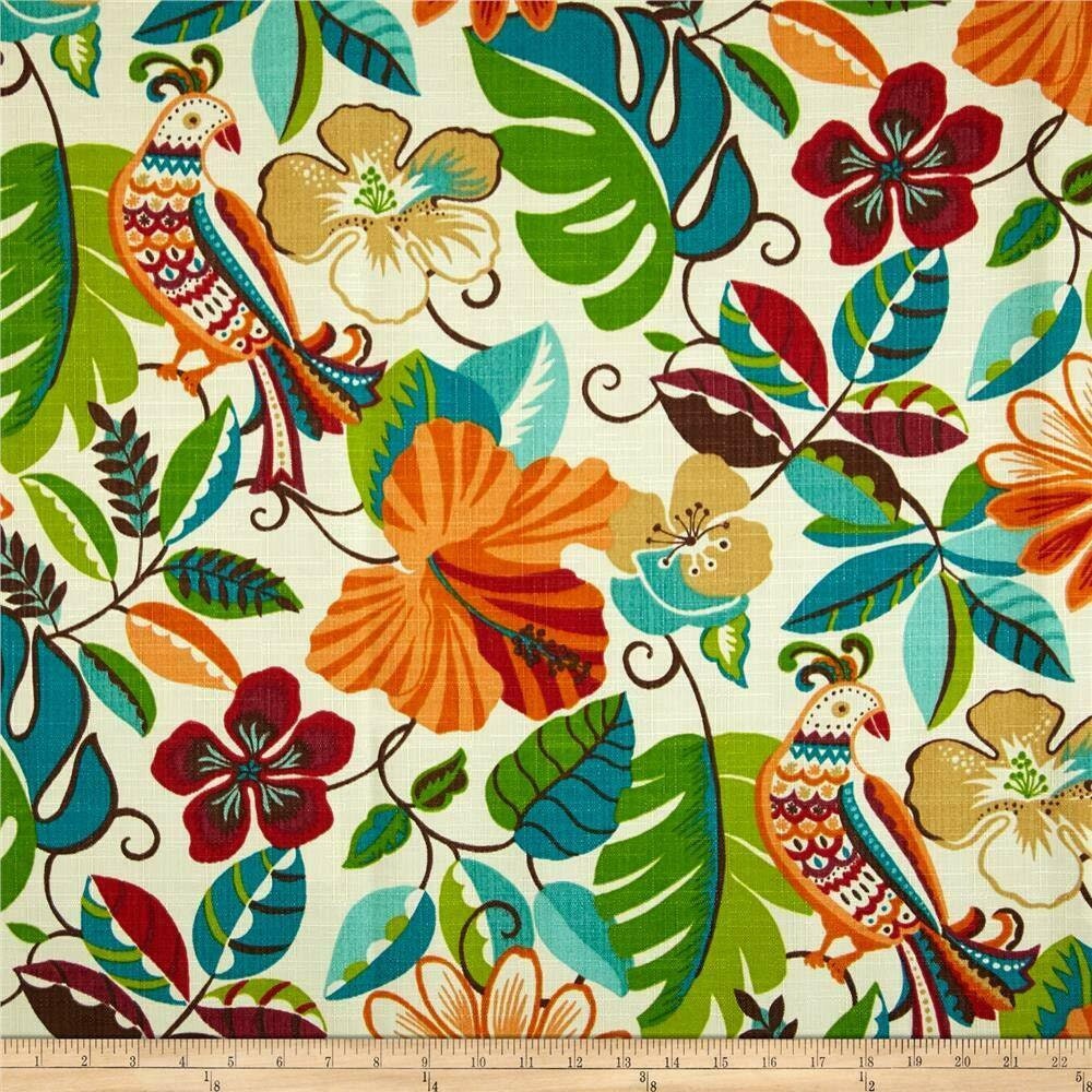 Richloom Fabrics Richloom Indoor/Outdoor Lensing Jungle fabric Etsy
