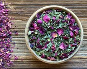 LOVE herbal blend aphrodisiac, relax, chillout herbal tea with damiana, marshmallow, lemon balm and rose petals