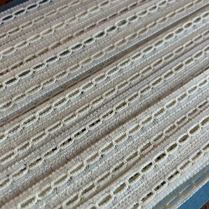 Vintage French Lemon Lace Trim: 8 meters, Dainty Design