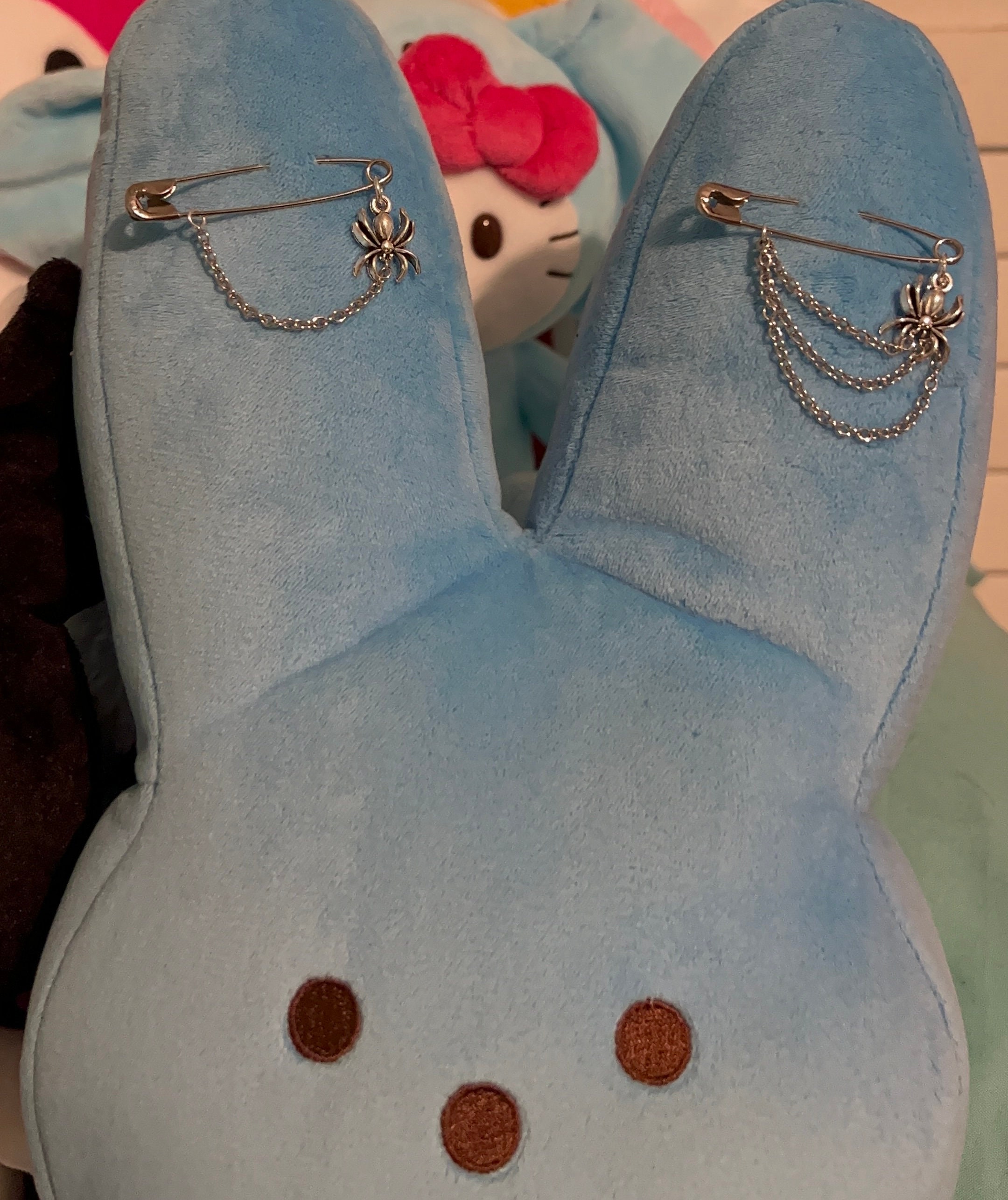 Spiderpunk Safety Pin Brooch Safety Pin Charm Safety Pin Etsy