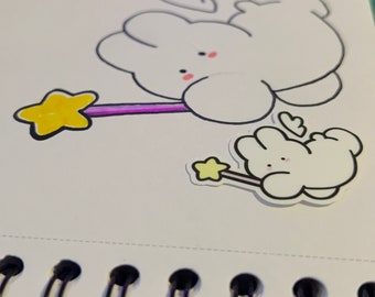 Fairy Bunmother Sticker Pack | Fairy Bunmother Sticker Set | Kawaii Bunny Sticker Pack