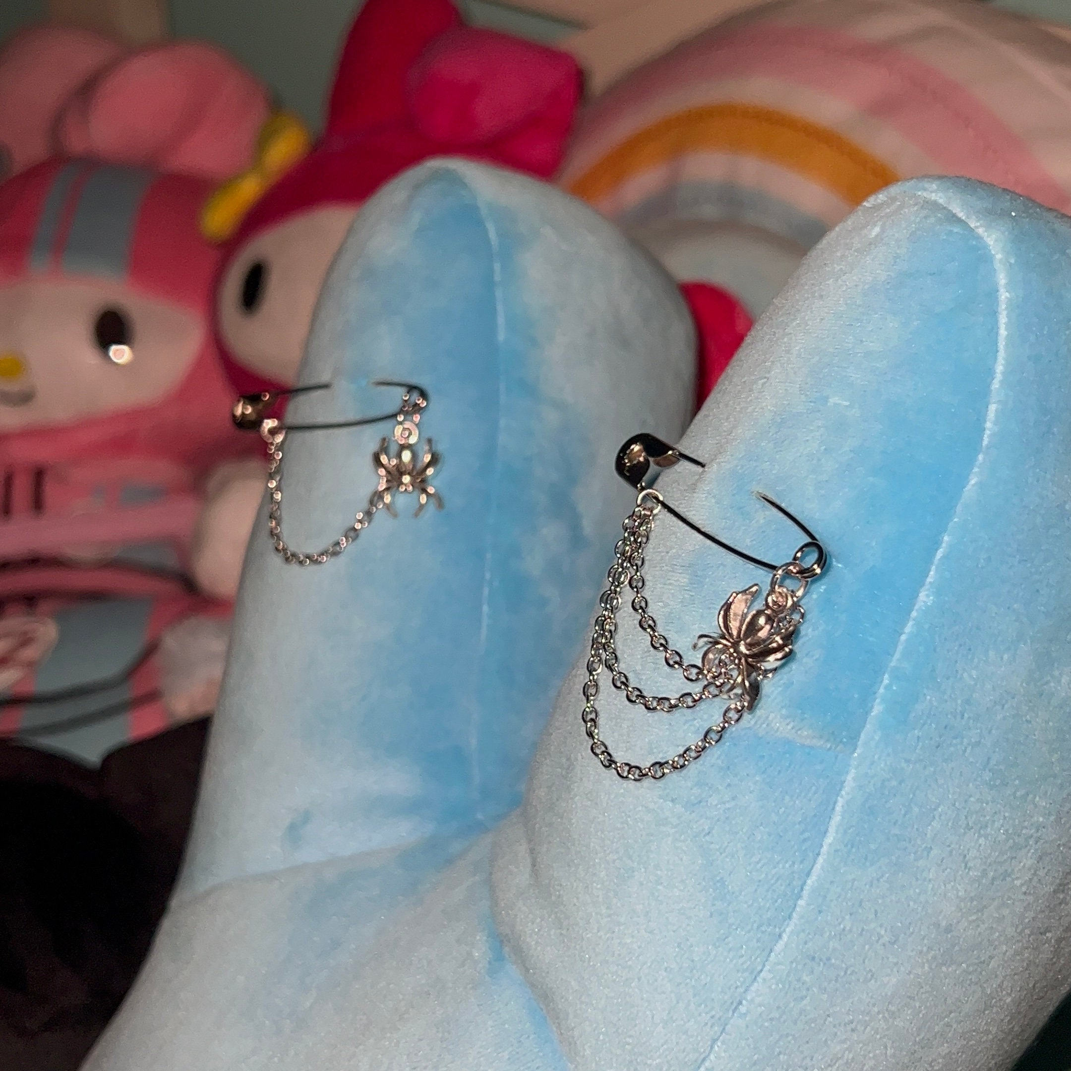 Spiderpunk Safety Pin Brooch Safety Pin Charm Safety Pin Etsy