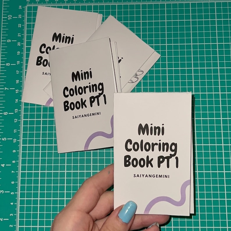 Mini Coloring Book Pt 1 | Mini Coloring Book | Art Activity - Etsy