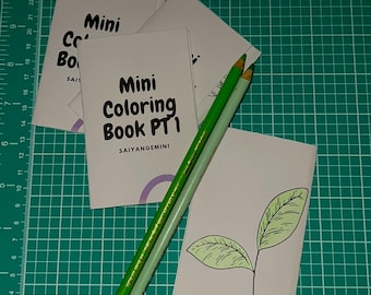 Mini Coloring Book Pt 1 | Mini Coloring Book | Art Activity