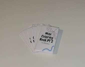 Mini Coloring Book Pt 2 | Mini Coloring Book | Art Activity