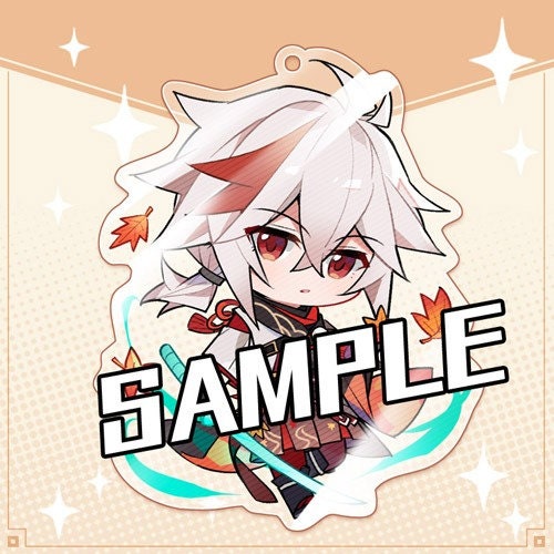 Genshin Impact Kazuha Chibi Character Figure Acrylic Keychain Charm