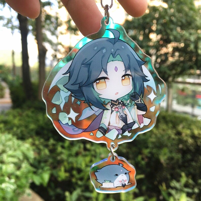 Genshin Impact Xiao Doujin Character Figure Acrylic Keychain | Etsy Canada