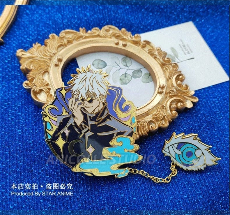 Jujutsu Kaisen Satoru Gojo Ver2 Doujin Enamel Pin Badge 呪術廻戦