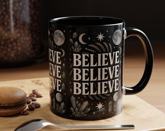 Galactische metallic koffiemok: inspirerend astrologisch cadeau