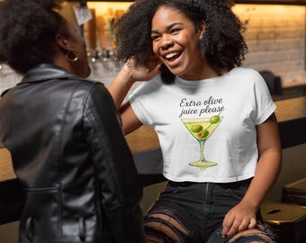Dirty Martini Graphic Tee: Funny Cocktail Lover Unisex Shirt