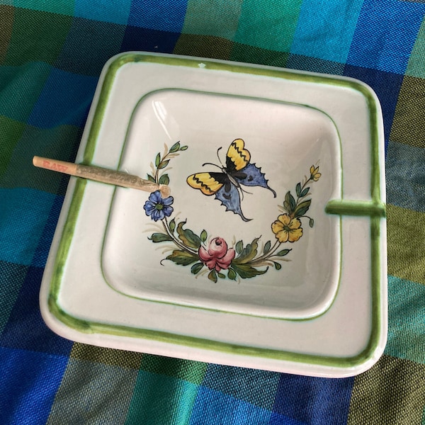 Butterfly Ashtray Etsy