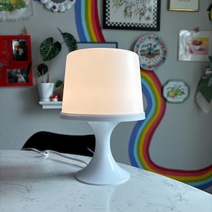 Vintage Ikea Lamp - Table Lamp Desk Lamp Small Lamp for Apartment Small Lamp for Dorm Swedish Design Small Lamp Vintage Ikea Plastic Lamp