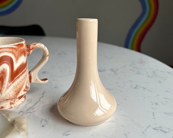 Mini Ceramic Vase - Bud Vase Beige Bud Vase Ceramic Bud Vase Neutral Aesthetic Minimalist Aesthetic Minimalist Vase