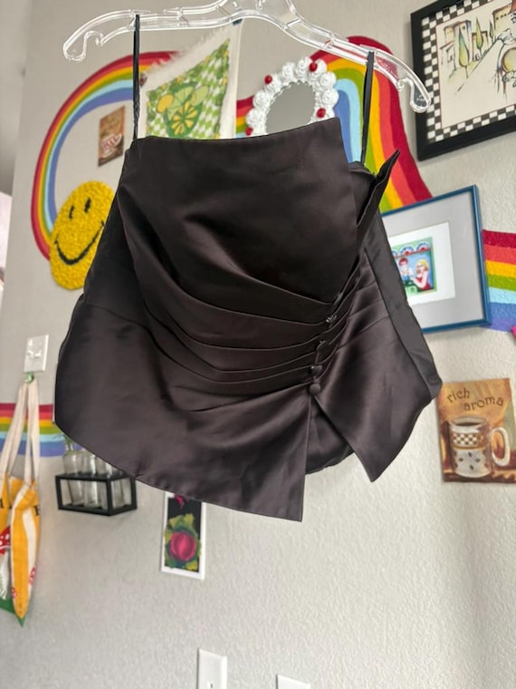 90's Strapless Top - Black Strapless Top Formal B… - image 2