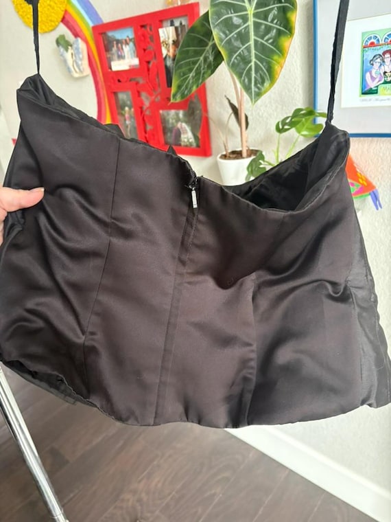 90's Strapless Top - Black Strapless Top Formal B… - image 4
