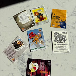 Set of Garfield Trading Cards - Vintage Comic Strip Vintage Comics Vintage Garfield Vintage Garfield Trading Card Set