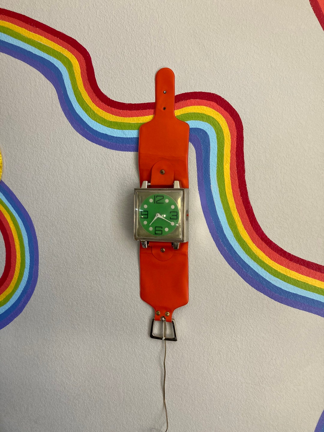 Vintage Wall Clock Oversized Wrist Watch Wall Clock Vintage Etsy