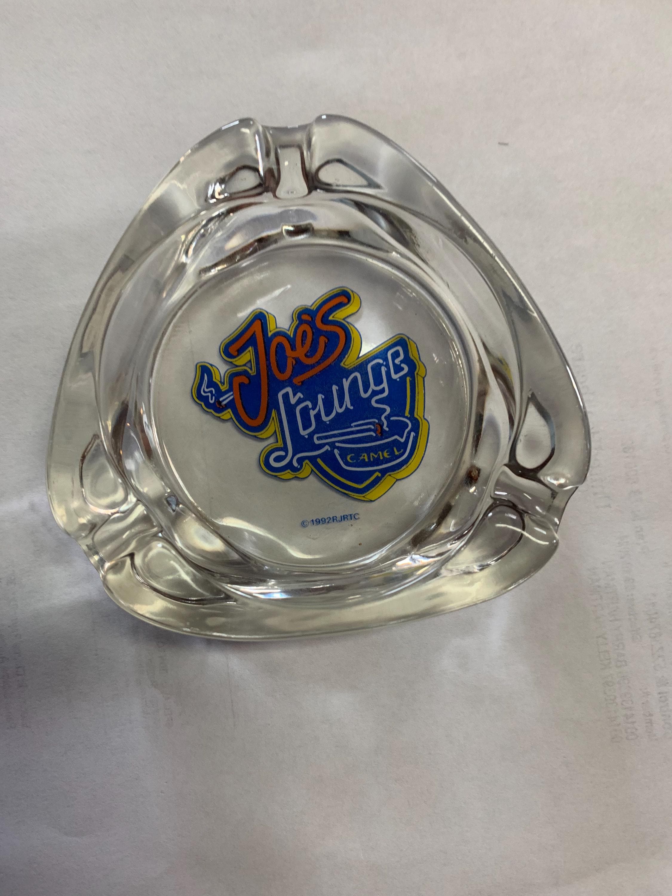 camel cigarette ashtray Vintage Joe's Lounge Ashtray