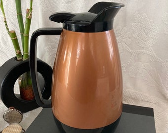 Vintage Interpur Insulated Chrome Carafe in Original Box, Insulated Pitcher,  Coffee Carafe, Hot or Cold Beverages, 36 Oz. 