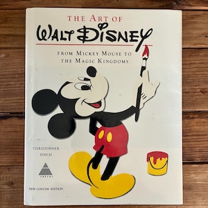 The Art of Walt Disney Book- From Mickey Mouse To The Magic Kingdom Hard Cover 1970s Book New Concise Edition Animation History Walt Disney