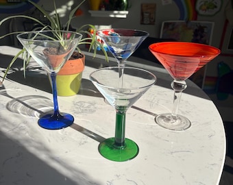 Pick Your Own Martini Glass - Select a Glass Cool Funky Martini Glasses without a Pair