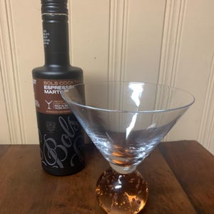 Bubble Glass Martini Glass - Bullicante Glass Bubble Glass Scandinavian Bubble Glass Unique Martini Glass Vintage Martini Glass Vintage Bar