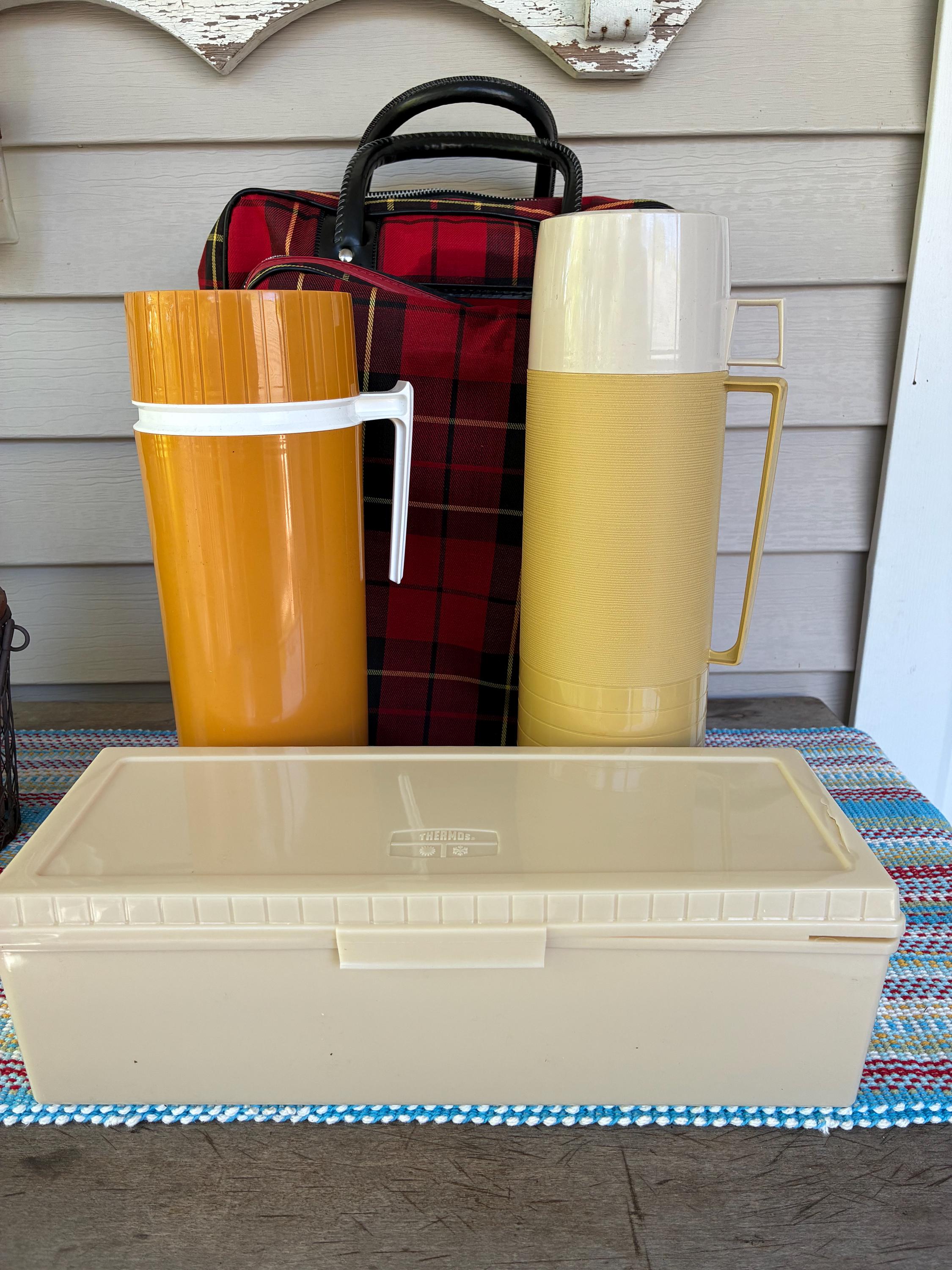 Vintage Thermos Picnic Set - Etsy