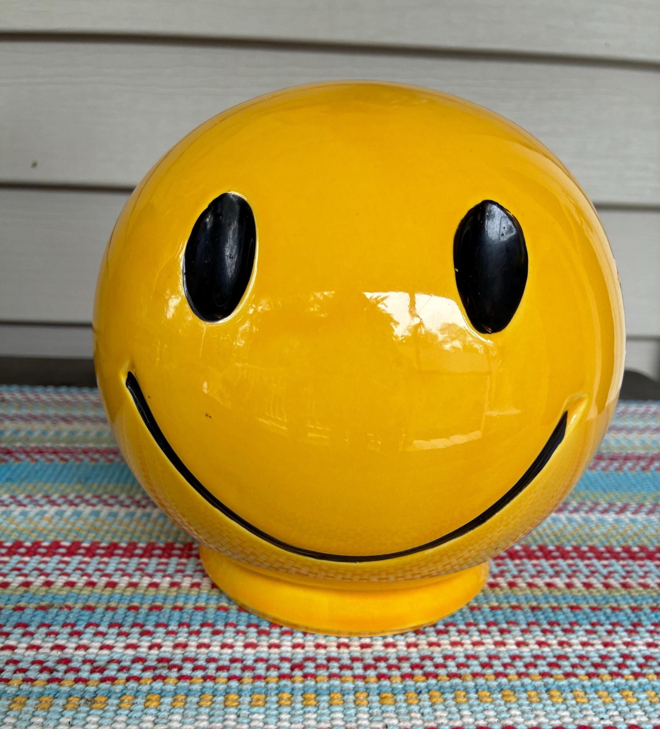 1970's Smiley Face Coin Bank- Vintage Smiley Face Made in USA