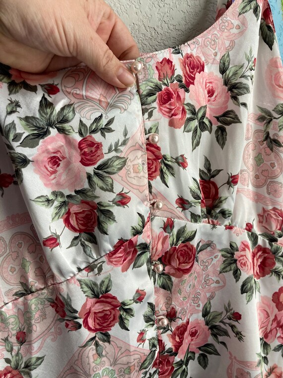 Pink Floral Dress - Kathryn Vintage Summer Dress … - image 4