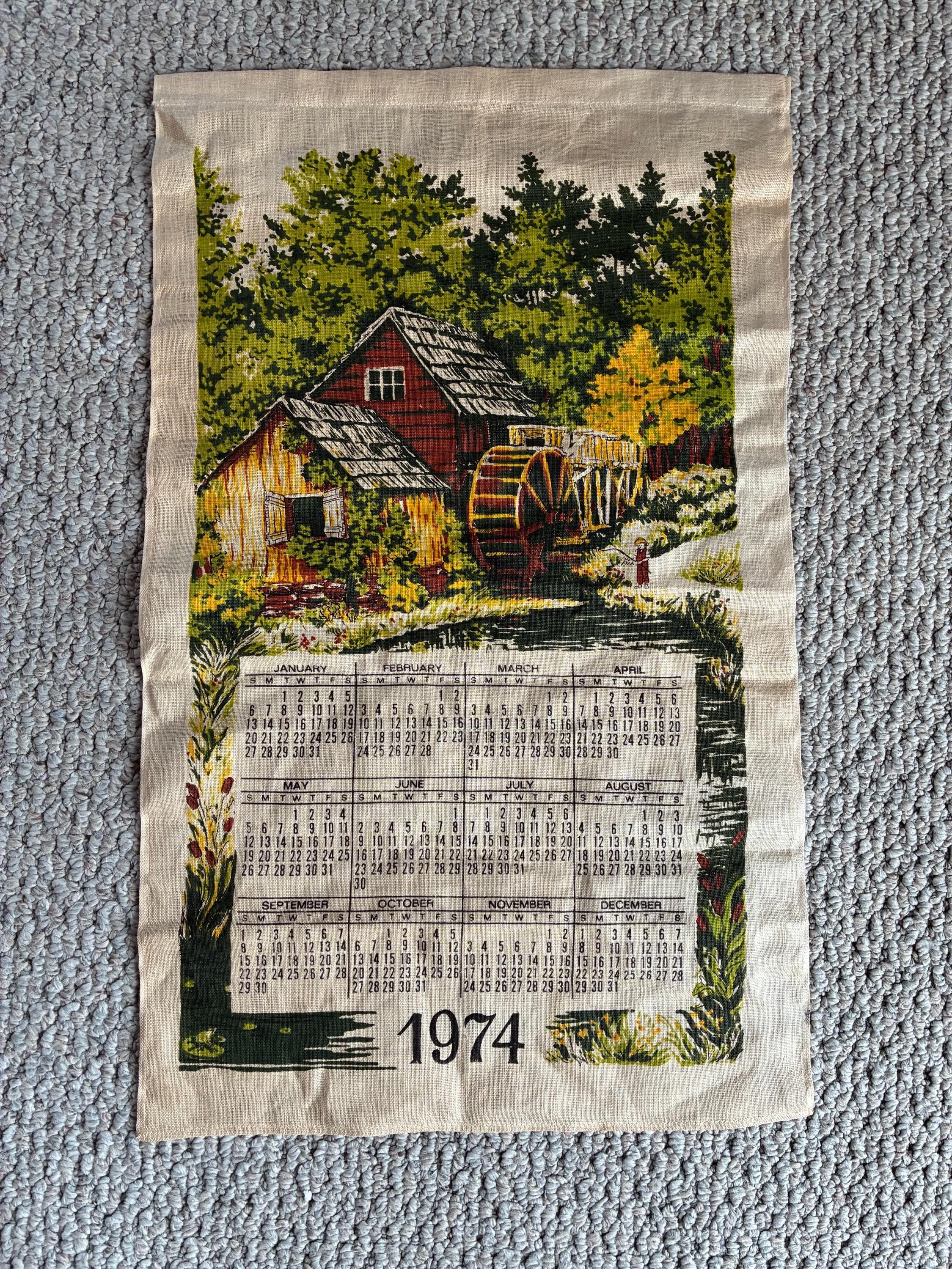 1974 Wall Calendar - Etsy