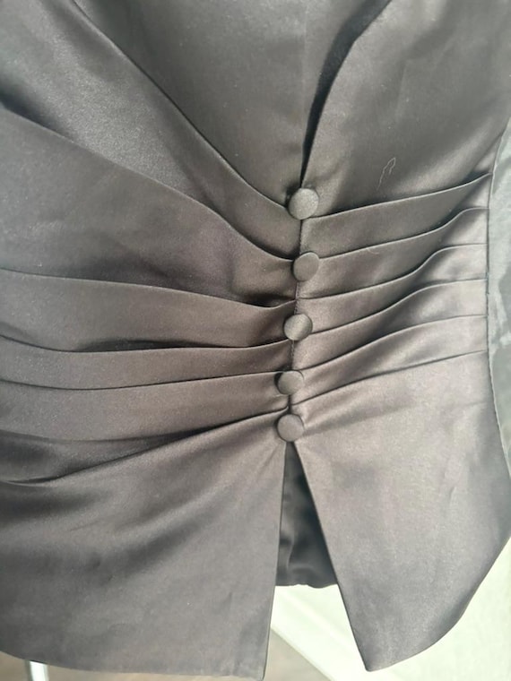 90's Strapless Top - Black Strapless Top Formal B… - image 7