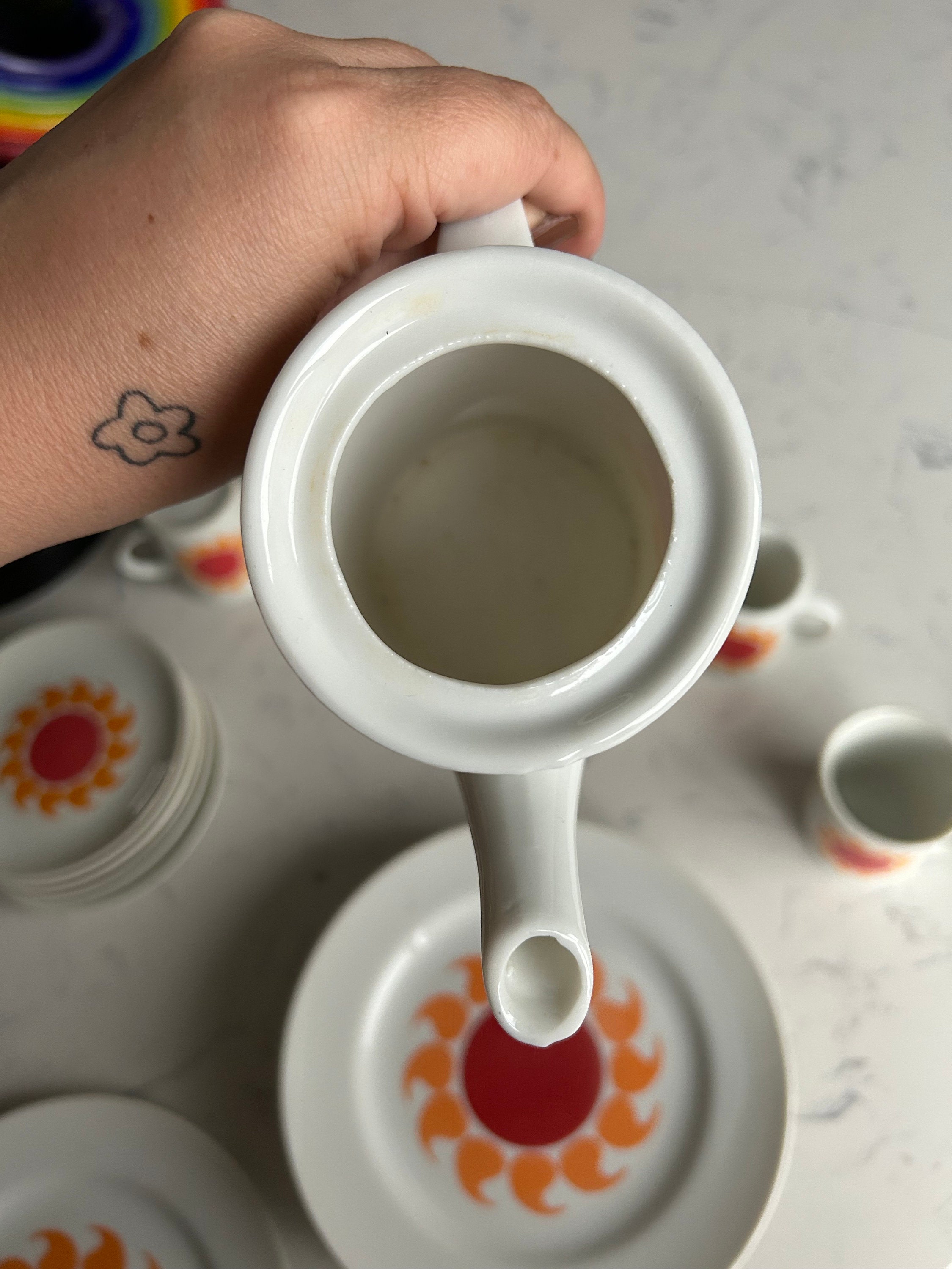 Vintage Japan Sun Small Tea Set - 19 Piece Japan Sun Teapot Small