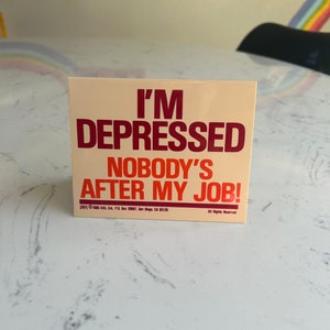 Vintage Funny Desk Sign - Funny 1980&#39;s Office Decor Entertaining Desk Stand Signs Jokes 80s Decor Retirement Gift New Job Gift
