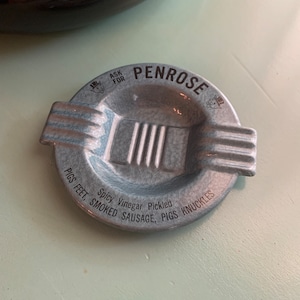 Penrose Advertising Metal Ashtray Vintage Ashtray Tobacciana Ashtray Smokers Housewarming Gift Ash Tray Home Decor Cute Vintage Ashtrays