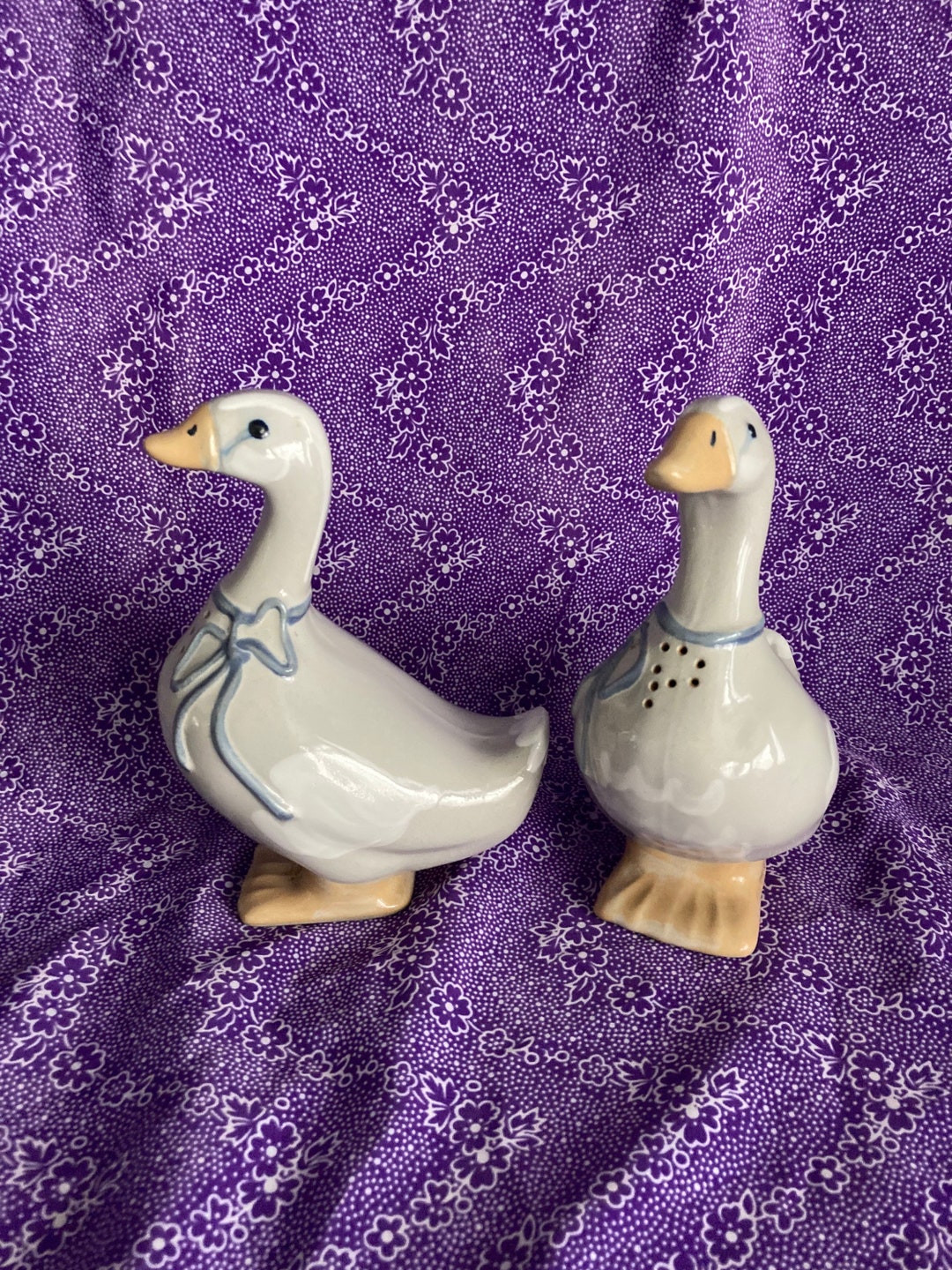 Goose Salt and Pepper Shakers Louisville Stoneware Made in USA Etsy