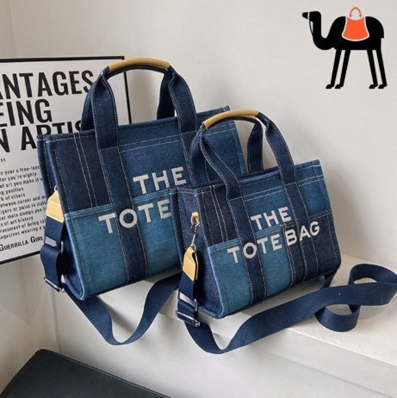 The Camel Says Denim Tote Bags Fall 2022, Casual Tote Bags, Fashion Tote Bags, Y2K Bags, Denim Bags, Luxury Handbags, The Tote Bags, Y2K 