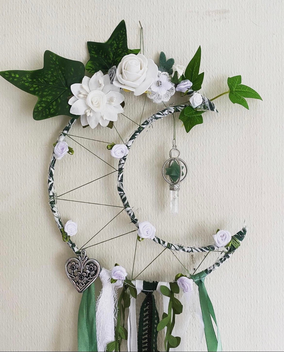 Moon Aventurine et Cristal de Roche