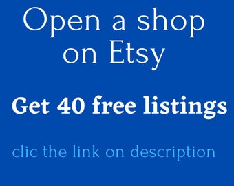 How To Get First 40 Listings Free On Etsy 2021 When Open New Etsy Shop,Active Referral for New Etsy Seller,Free Sign Up,NO Purchase Required