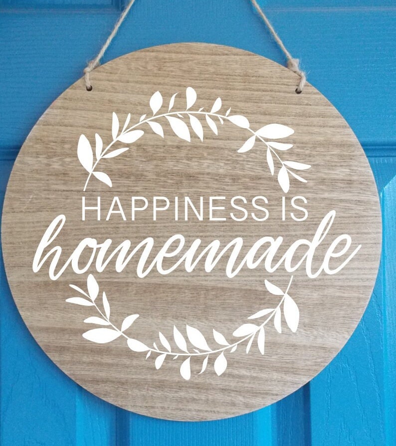 Happiness is Homemade Vinyl Decal Kitchen Decor Quote Homestead Living
