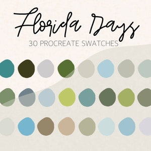 Florida Days Procreate Color Palette | Instant Download