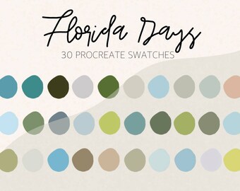 Florida Days Procreate Color Palette | Instant Download